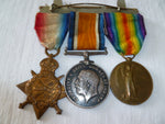 brit ww1 trio royal marine artillery  RMA