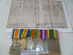 brit ww1 pair plus ww2 pair and a cadet forces lsgc medal