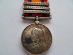 BRITISH QSA MEDAL 3 bars 1st essex regt