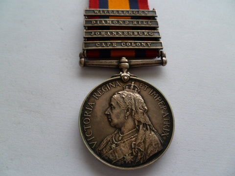 BRITISH QSA MEDAL 4 bars 12th lancers