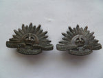 australia rising sun badge collars pair genuine stokes