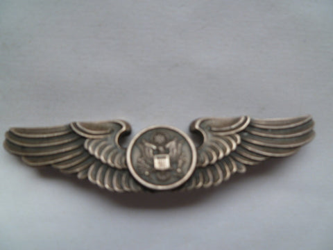 usa ww2 AAC full size wing aircrew marked balfour stg sil
