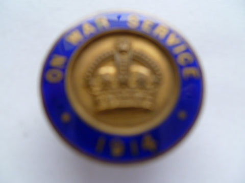 brit on war service badge 1914 m/m