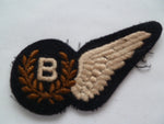 brit raf cloth full size half wings' B 'bombadier