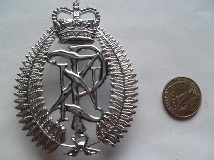 new zealand police helmet plate size badge 84mm high Q/C