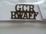 gold coast rifles RWAFF lapel/collar title scarce