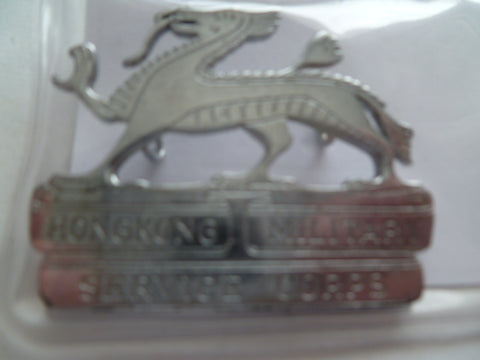 hong kong military service corps RARE cap badge