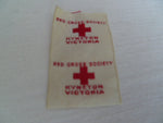 australia  red cross society uncut pair ww2 to korea