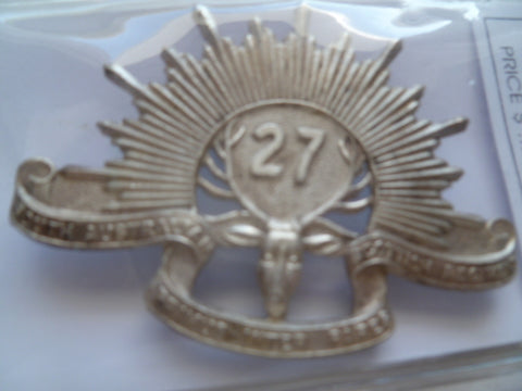 australia 30/42 27th s/AUST scottish cap badge m/m stokes