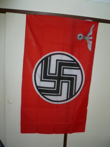 german nazi REICH flag 5x3 foot w/brass grommets acrylic