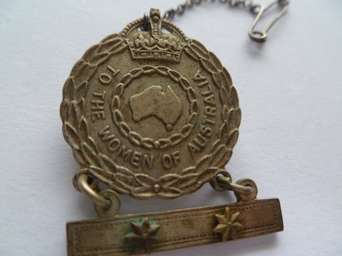 australia women of oz ARMY 2 stars badge w/chain