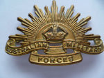 australia rising sun cap badge m/m amor syd