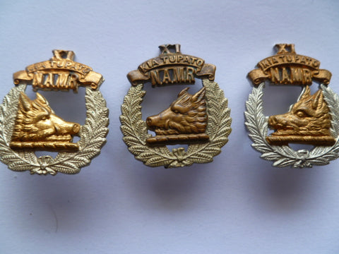 NZ 11th nth auck mounted rifles set of badges 3
