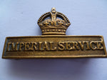 brit territorial service badge virtually all brass now