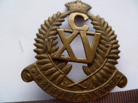 NZ reinforcement cap badge CXV  exc