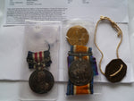 brit ww1 MM group pair and dog tag RFA