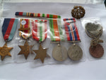 brit raf group of 5 with tags and nth africa bar etc