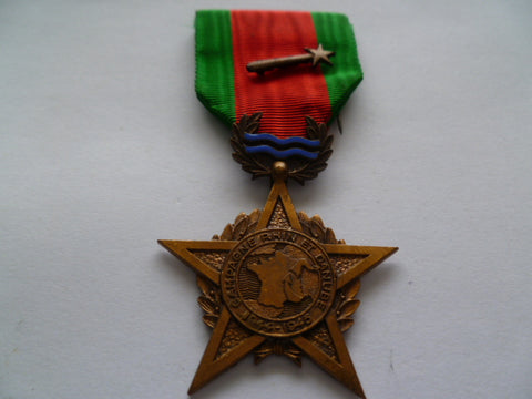 france rhine/danube medal with emblem