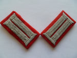 german ww2 collar tabs pair parade  flak