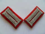 german ww2 collar tabs pair parade  flak