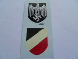 german ww2 helmet army green with decals