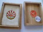 jap ww2 lapel badge in wooden box