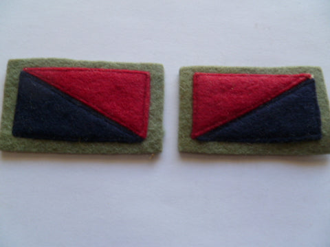 aust ww2 PAIR colour patches 6th div ex cond