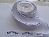 australian navy RAN summer uniform titles white no blue background