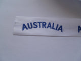australian navy RAN summer uniform titles white no blue background
