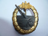 german ww2 coastal arty badge m/m very nice cond