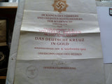 germany ww2 german cross in gold in case ex cond