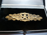 germany ww2 cased close combat clasp in GOLD m/m F&bl