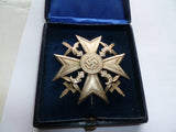 german ww2 spanish cross in case m/m L 12 very nice