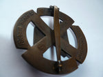german ww2 SS proficiency badge in bronze m/m all over back