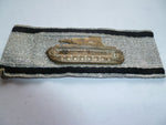 german ww2 army tank assault arm badge in silver