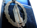 german ww1/2 luftwaffe cased commemorative veteren pilot badge m/m SBW