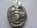 german ww2 tank assault badge silver m/m RK hard to upgrade