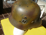 german ww2 waffen ss helmet camouflaged med size liner