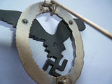german ww2 luftwaffe cased PILOT badge m/m assmann ex condition