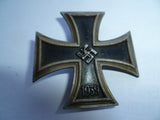 german ww2 EK1 IRON CROSS 1st class early made schenkel frame L54 on pin