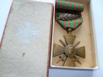 FRANCE boxed croix de guerre 14-18 with palm