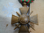 FRANCE boxed croix de guerre 14-18 with palm