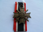 german ww2 war merit cross with swords ex cond good ribbon