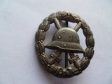 german ww1 silver wound badge voided very nice cond