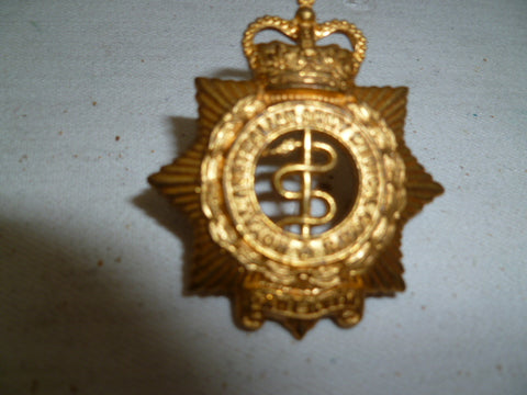 aust army medical corp cap badge brass 1950s lugs