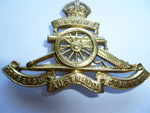 aust army artillery badge brass cap badge all lugs good