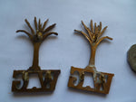 brit welsh guards shoulder titles pair brass ex cond