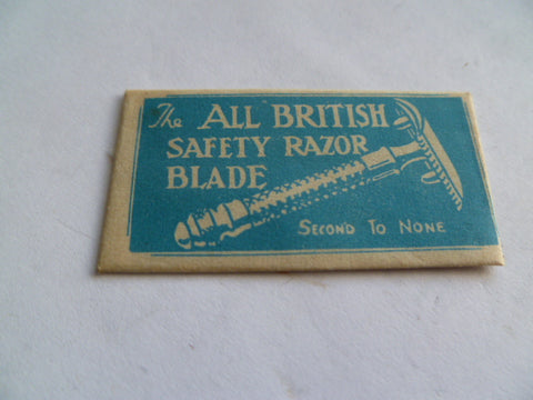 brit pow escape razor blade in pkt as used by pow all brit brand