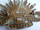 aust rising sun cap/hat badge AMOR maker korea war scarce