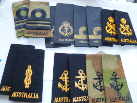 bulk lot aust navy epaulettes